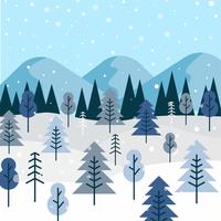 Winter Forest Vector