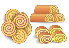 Cake And Jelly Roll Vector
