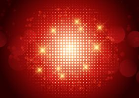 Halftone design with glowing dots vector