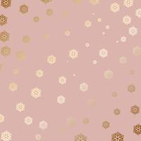 Gold snowflake background  vector