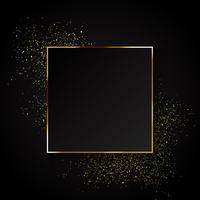 Elegant gold glitter background  vector