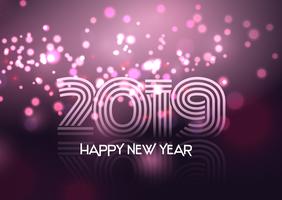 Decorative Happy New Year background vector