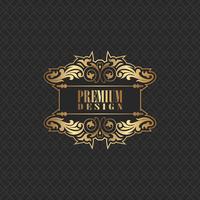 Elegant background design with premium logo vector