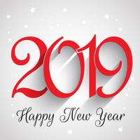 Happy New Year number background  vector