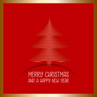 Christmas tree background vector