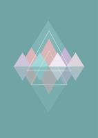 Abstract low poly design vector