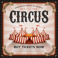 Vintage And Grunge Circus Poster vector