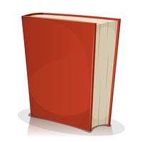 Portada del libro rojo aislado en blanco vector