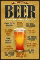 How To Order A Beer Around The World Poster vector