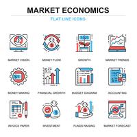 Global Market Economics Icon Set