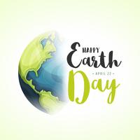 Fondo del Día Mundial de la Tierra vector