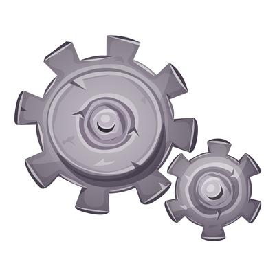 Cartoon Stone Gears
