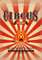 Cartel del circo del vintage