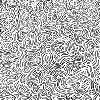 Doodle patrón dibujado a mano para colorear libro vector