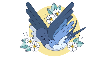 Swallows Family Vector