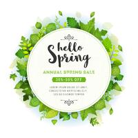 Annual Spring Sale Background vector