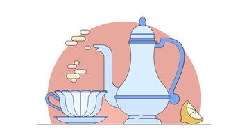 Tea Time Vector