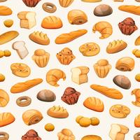 Seamless Bakery Icons Background vector