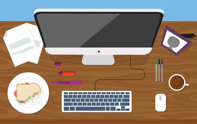 Vector Designer's Desktop Illustration