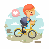 Bicycle Boy Vector