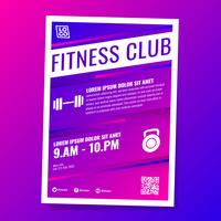 Fitness Gym Club Flyer Template vector