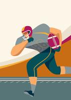 American Football Player vector