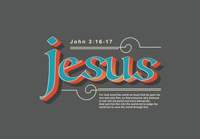 jesus lettering 8 vector