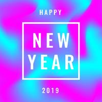 Happy New Year For Instagram Post With Abstract Background. vector