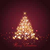 Sparkle Christmas tree background  vector