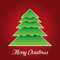 Christmas background with tree design vector