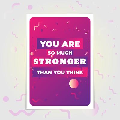 Encouraging Message Card Template Set