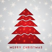 Christmas tree background vector