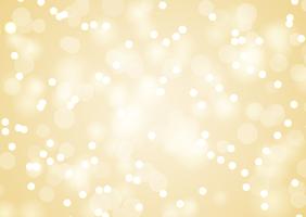 Golden Christmas lights background vector