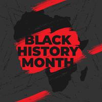 Diseño del modelo del vector del logotipo de Black History Month