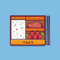 Bento Box Vector