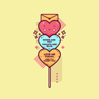 Valentine Candy Hearts Vector