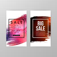 Sale website banners vector