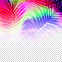 Colorful leaves background template vector