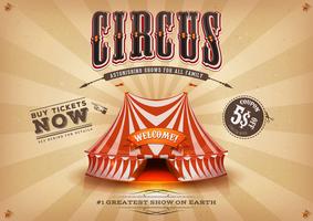 Vintage Old Horizontal Circus Poster vector