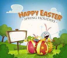 Easter Holidays Background vector