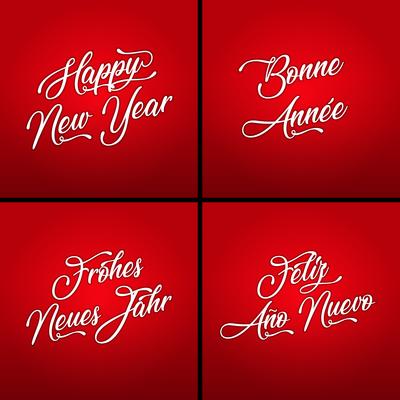 Happy New Year In Multiple Languages