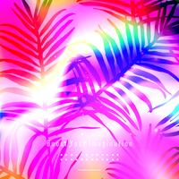 Colorful leaves background template vector