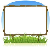 Summer Or Spring Country Wood Billboard vector