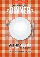 Dinner Invitation Background vector