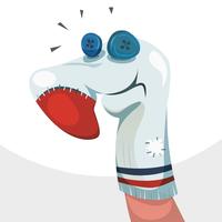 Sock Puppet Character vector