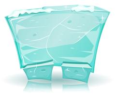 Funny Ice Sign For Ui Juego vector