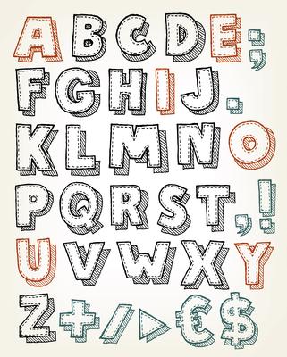 Hand Drawn ABC Elements