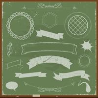 Chalkboard Banners And Design Elements vector