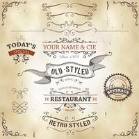 Hand Drawn Western Banners And Ribbons vector