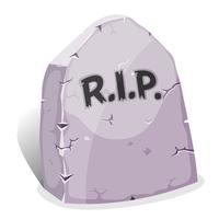 Cartoon Tombstone With RIP